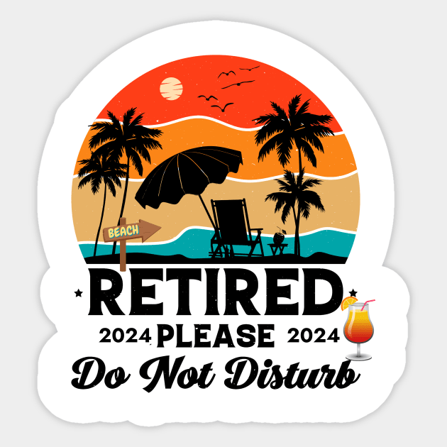 Retired 2024 Please Don't Disturb - Vintage Gift Sticker by Positive Designer